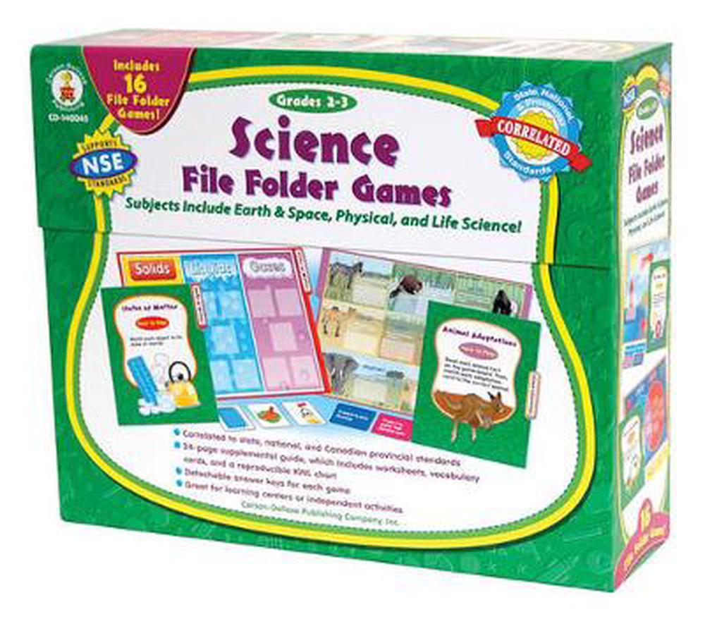 Science File Folder Games, Grades 2 3 SkillBuilding Center
