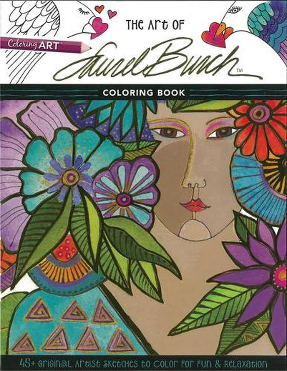 The Art of Laurel Burch Coloring Book 45+ Original Artist Sketches to