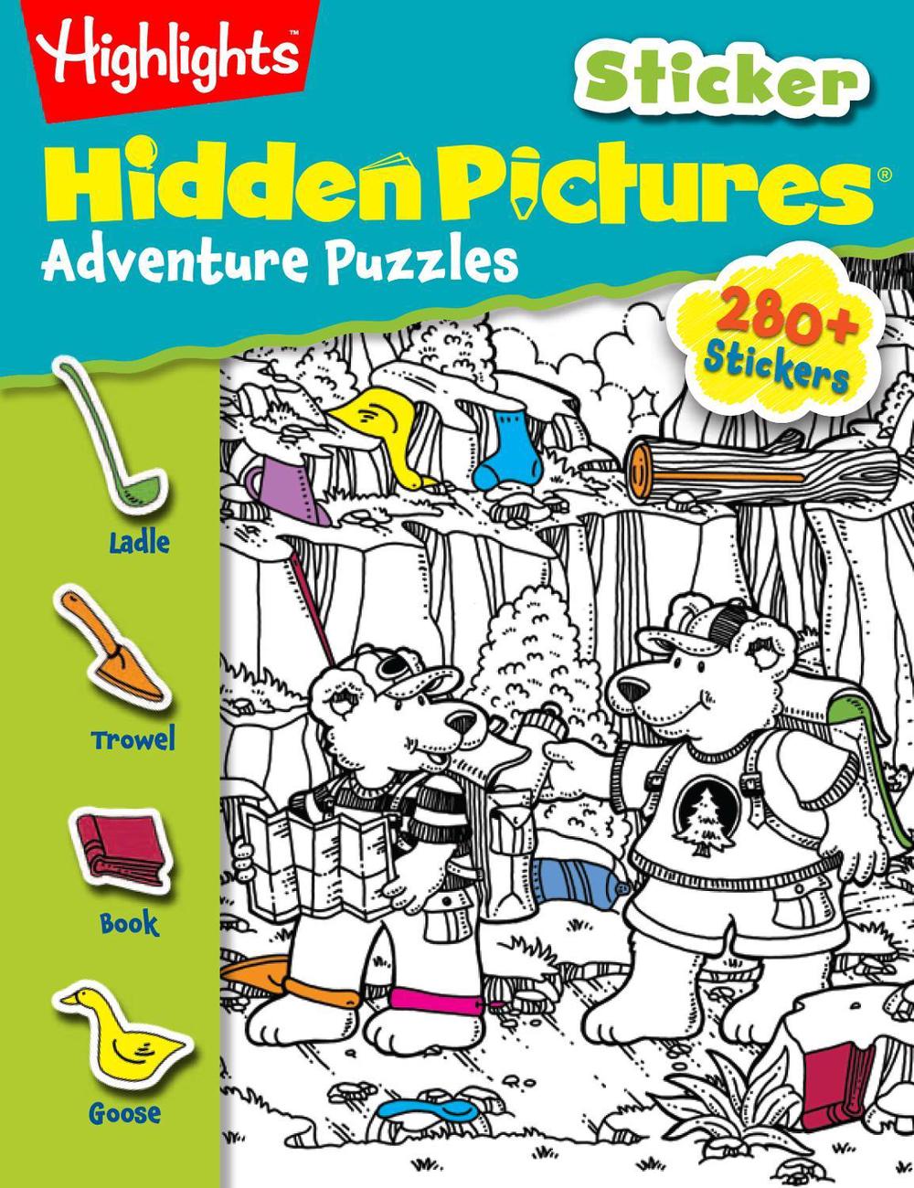Sticker Adventure Puzzles by Highlights for Children (English