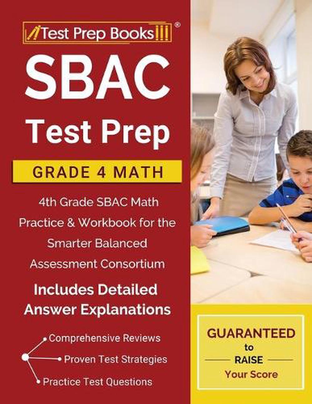 SBAC Test Prep Grade 4 Math 4th Grade SBAC Math Practice & Workbook