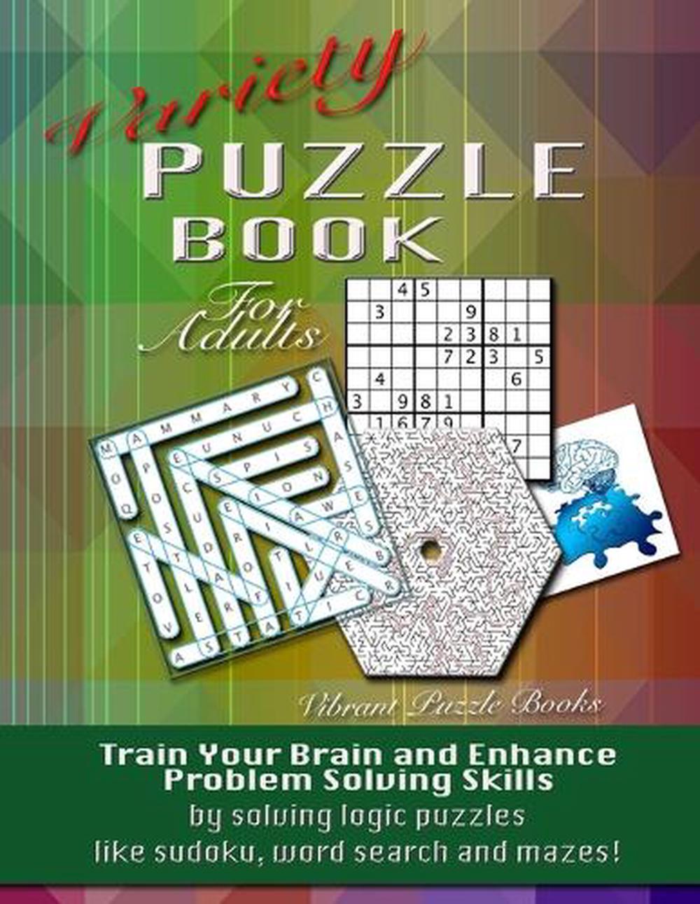 Variety Puzzle Book For Adults by Vibrant Puzzle Books Paperback Book