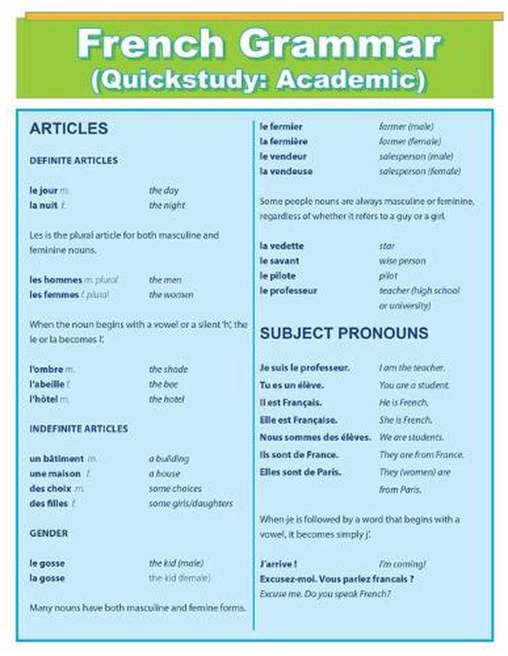 french-grammar-quick-study-academic-by-quick-charts-english