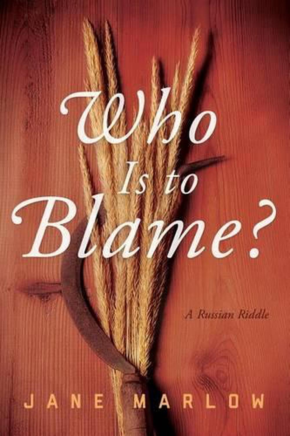 Who Is to Blame? by Jane Marlow (English) Paperback Book Free Shipping