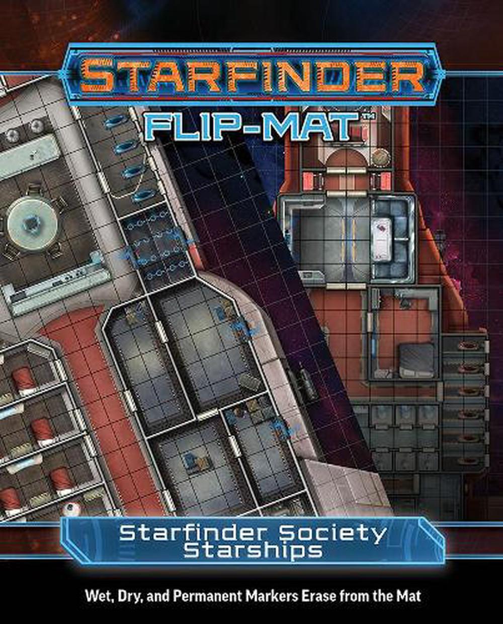 starfinder flip mat starfinder society starships by damien mammoliti english