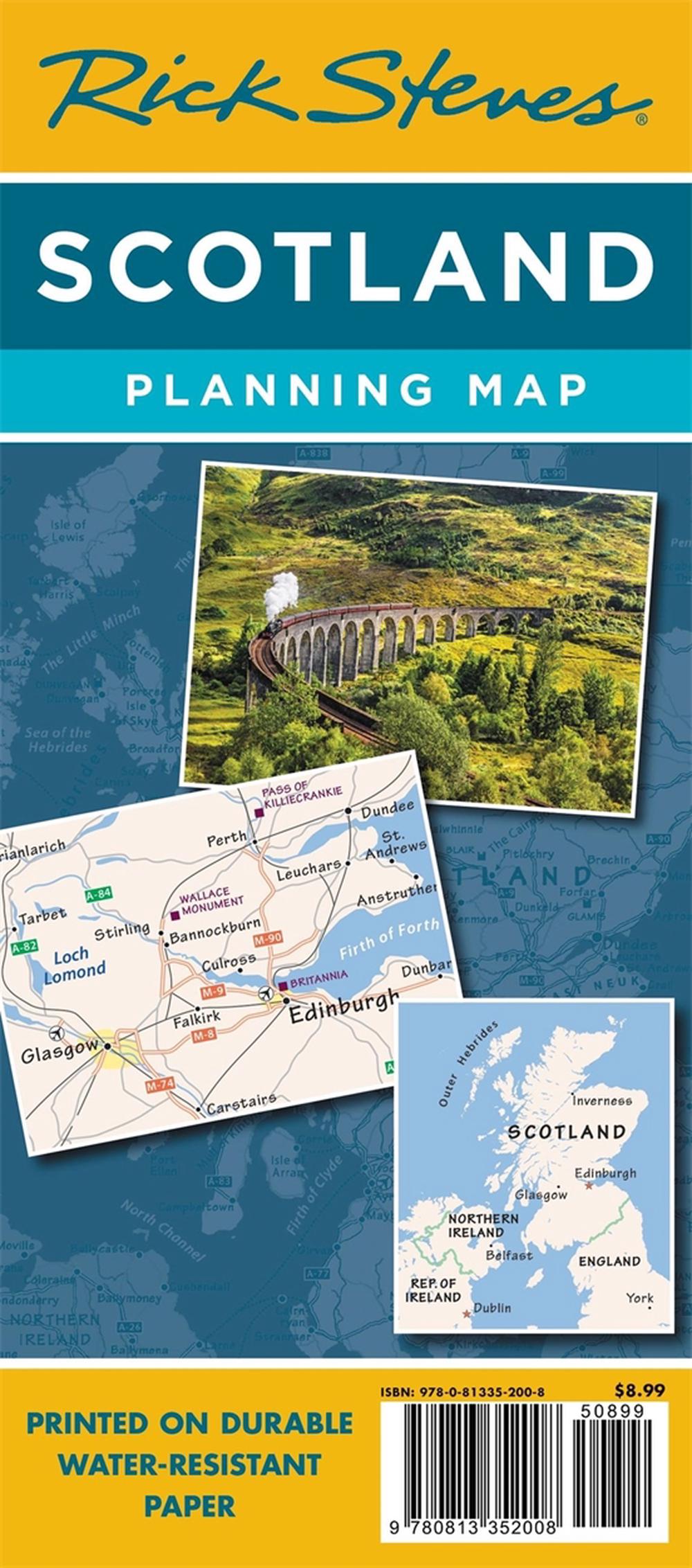 Rick Steves Scotland Planning Map Including Edinburgh & Glasgow City