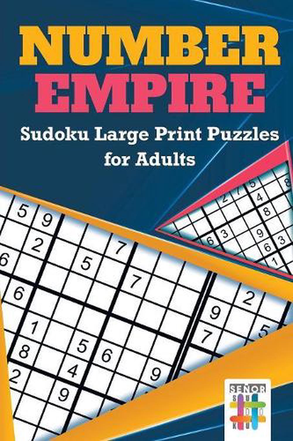 number empire sudoku large print puzzles for adults by