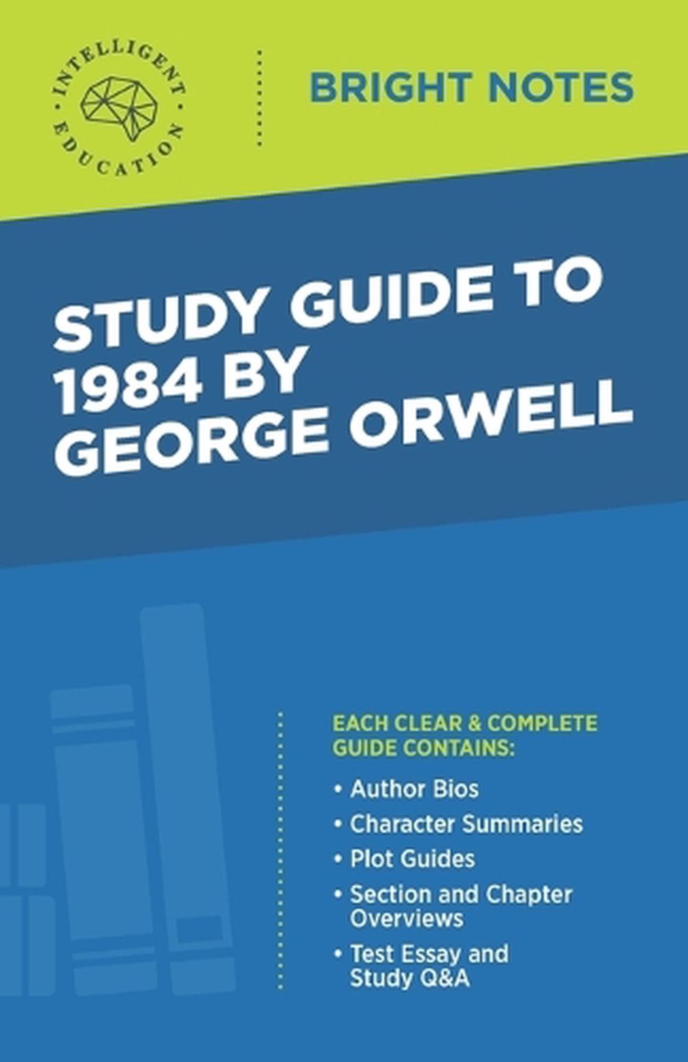 Study Guide to 1984 by Orwell Free Shipping! 9781645421689 eBay