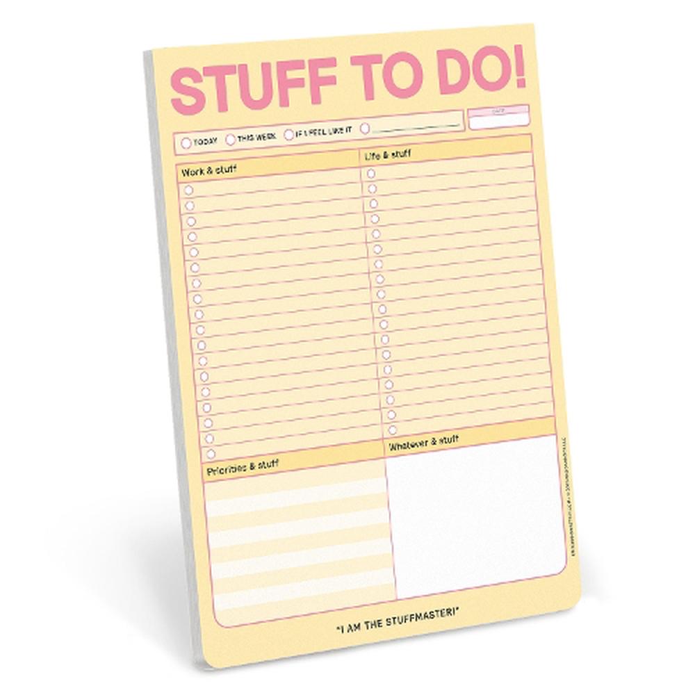 Knock Knock Stuff To Do Big & Sticky Notepads by Knock Knock