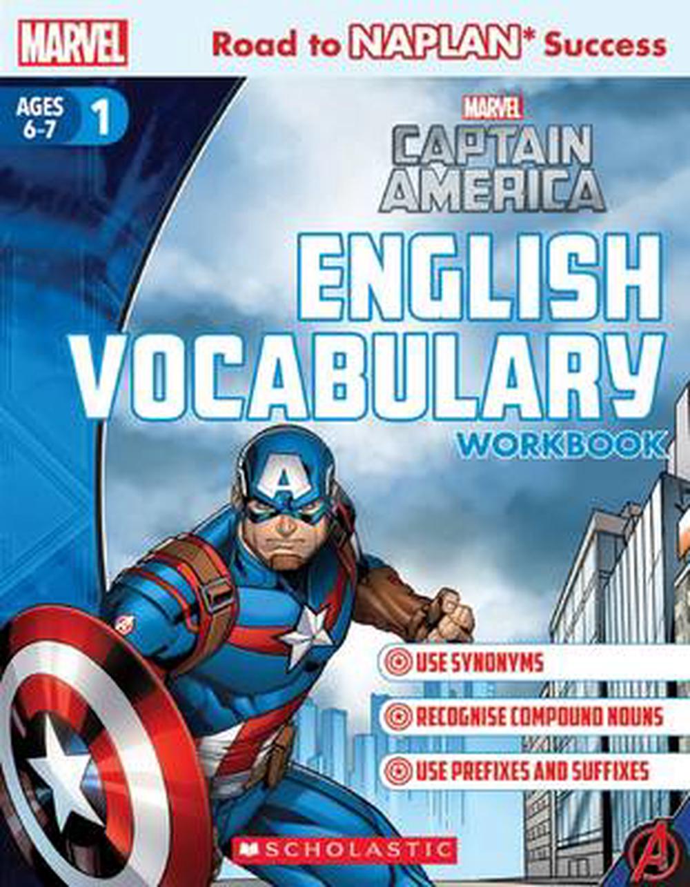 Marvel Workbook: Captain America Level 1 English ...