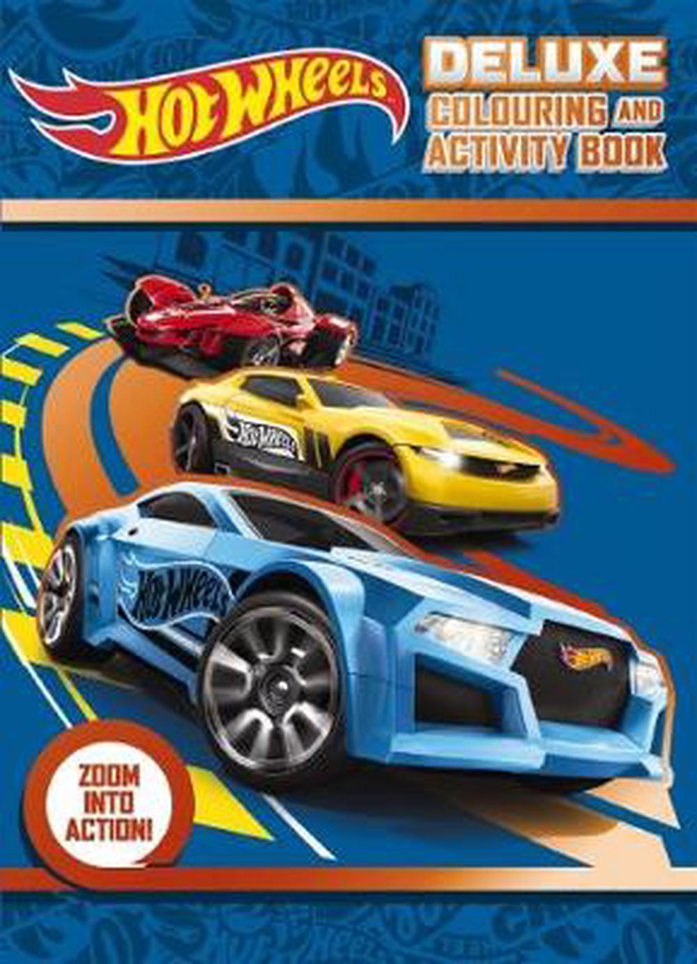 Hot Wheels Deluxe Colouring and Activity Book Paperback Book Free ...