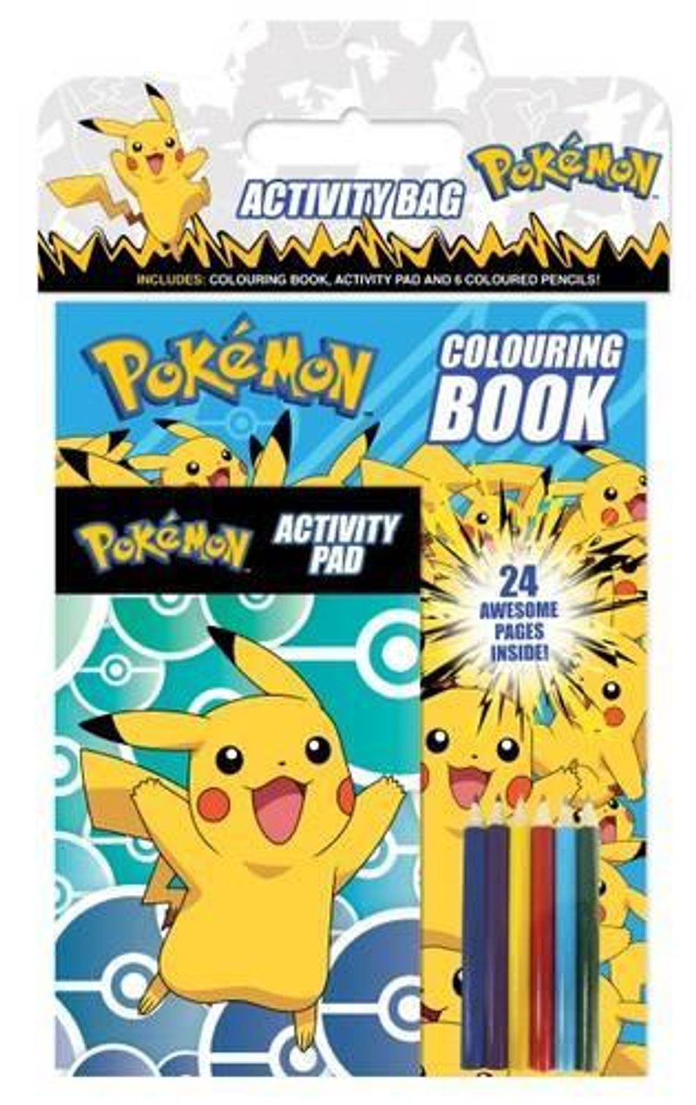 Pokemon Activity Bag English Paperback Book Free Shipping 