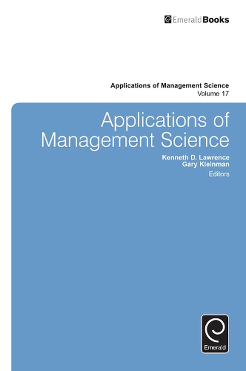 Applications of Management Science by Kenneth Lawrence (English ...