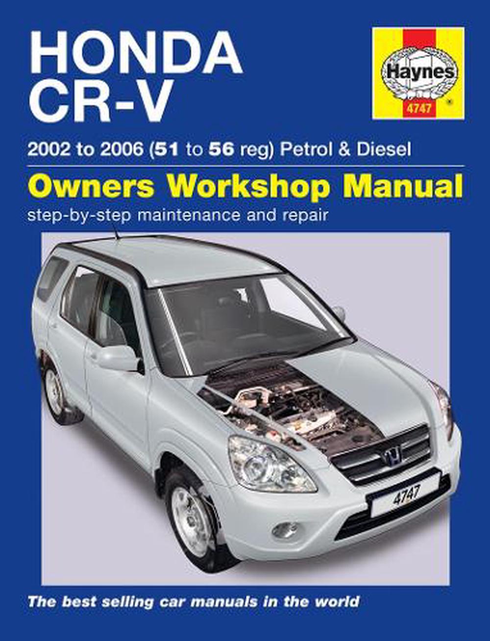 Honda Cr-v Owners Workshop Manual By Haynes Publishing Paperback Book ...