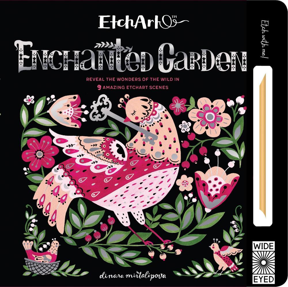 Etchart: Enchanted Garden by Aj Wood (English) Novelty Book Free