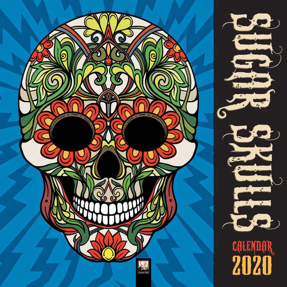 Sugar Skulls Wall Calendar 2020 (art Calendar) (English) Free Shipping