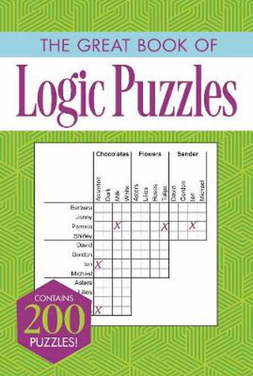 great book of logic puzzles by eric saunders paperback