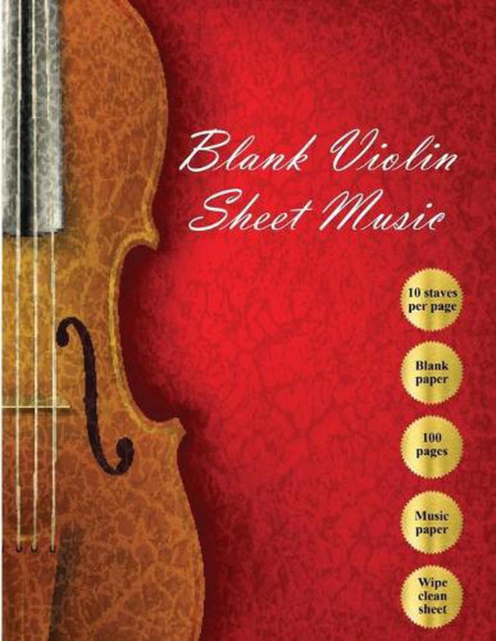 Blank Violin Sheet Music Blank Violin Music Paper / 100 pages / With