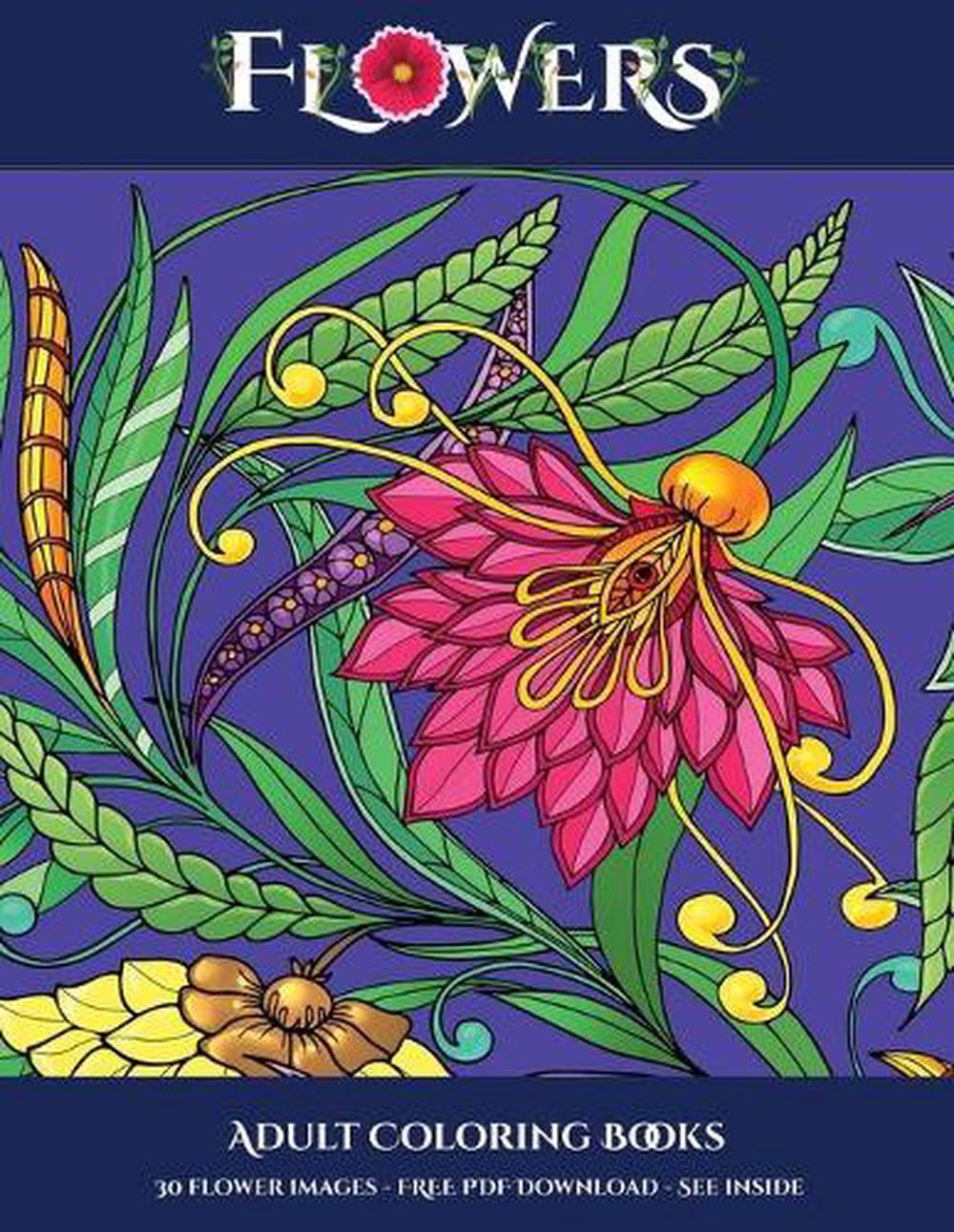 Adult Coloring Books Flowers Advanced Coloring Colouring