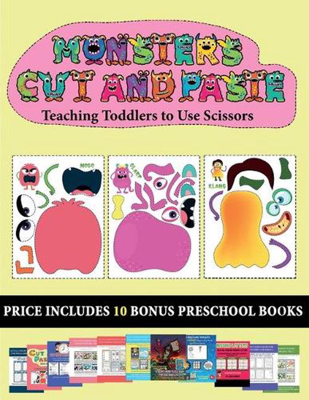 Teaching Toddlers To Use Scissors 20 Full Color Kindergarten Cut