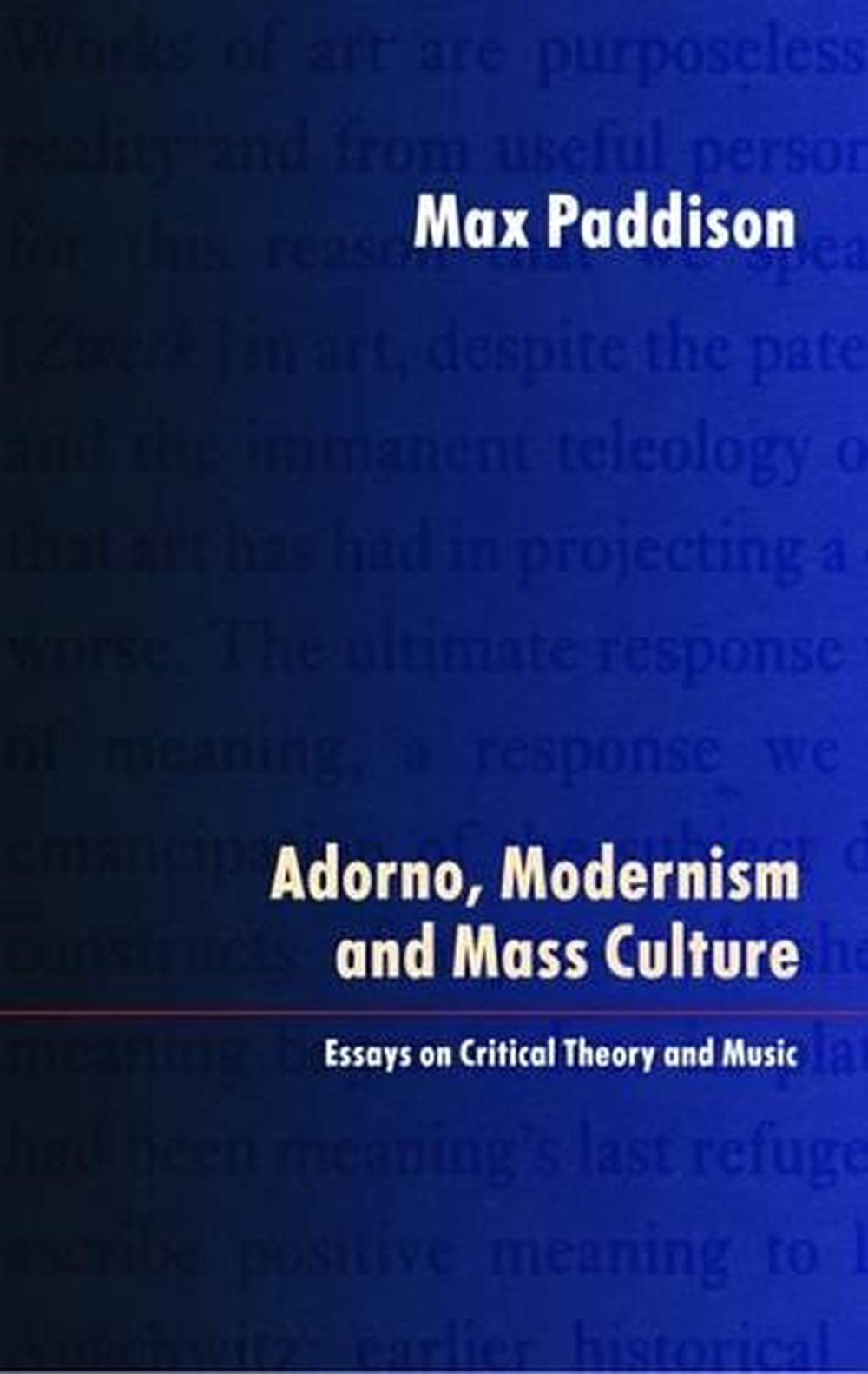Adorno essay music picture