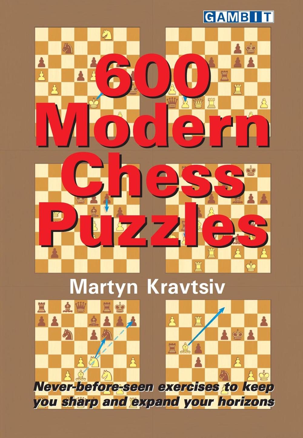 600 Modern Chess Puzzles by Martyn Kravtsiv (English) Paperback Book