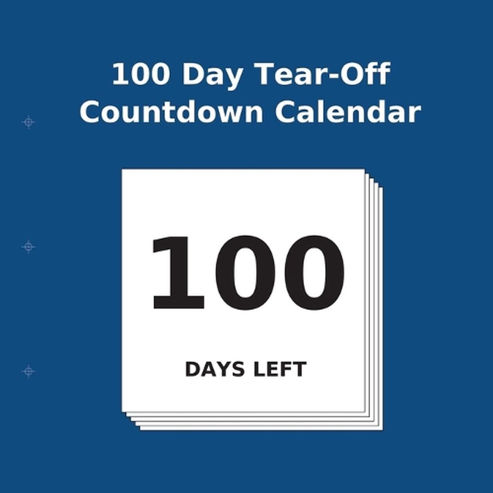 100 Day TearOff Countdown Calendar by Buy Countdown Calendar (English