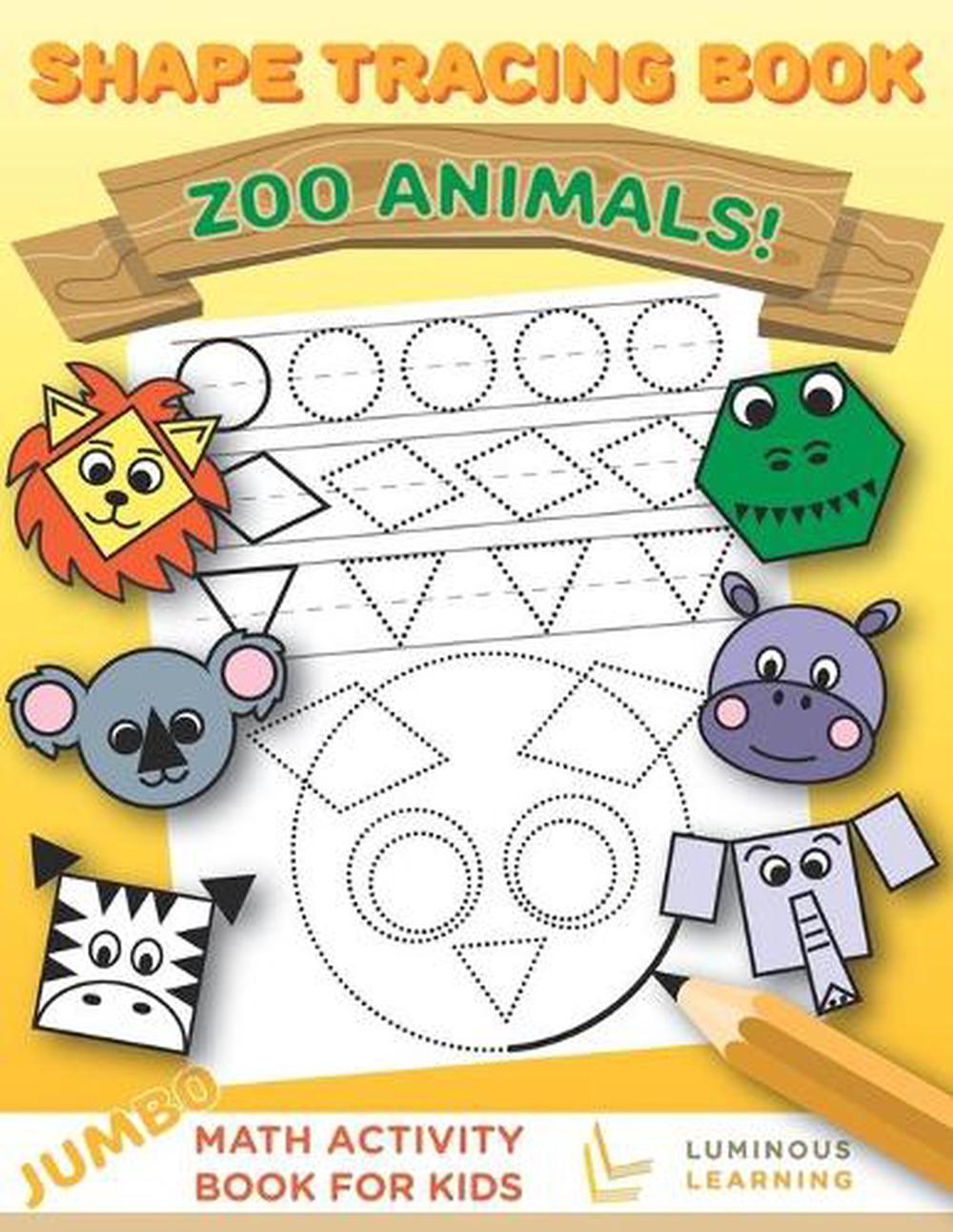 Shape Tracing Book: Preschool and Kindergarten Math Activity and