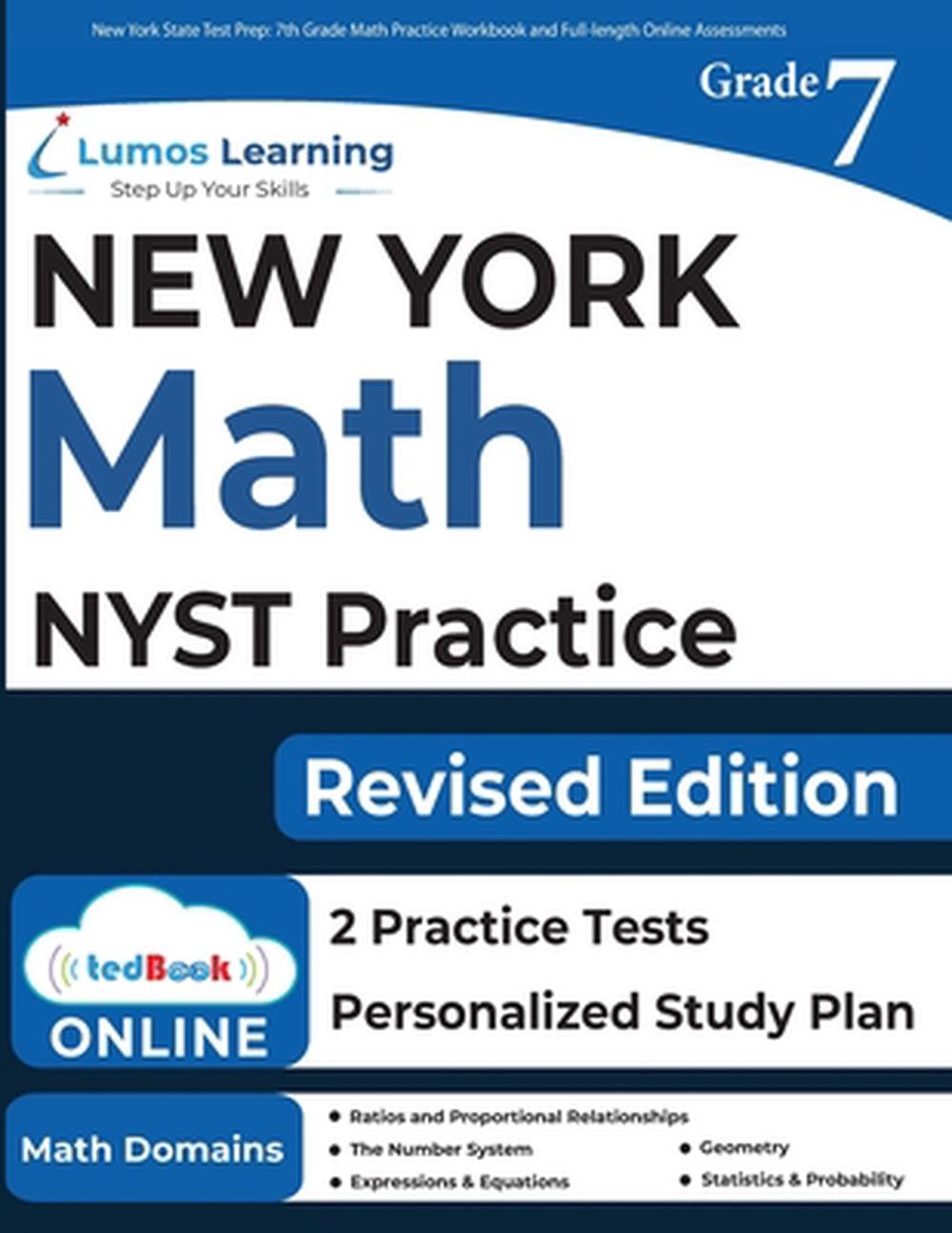 New York State Test Prep 7th Grade Math Practice Workbook and Full