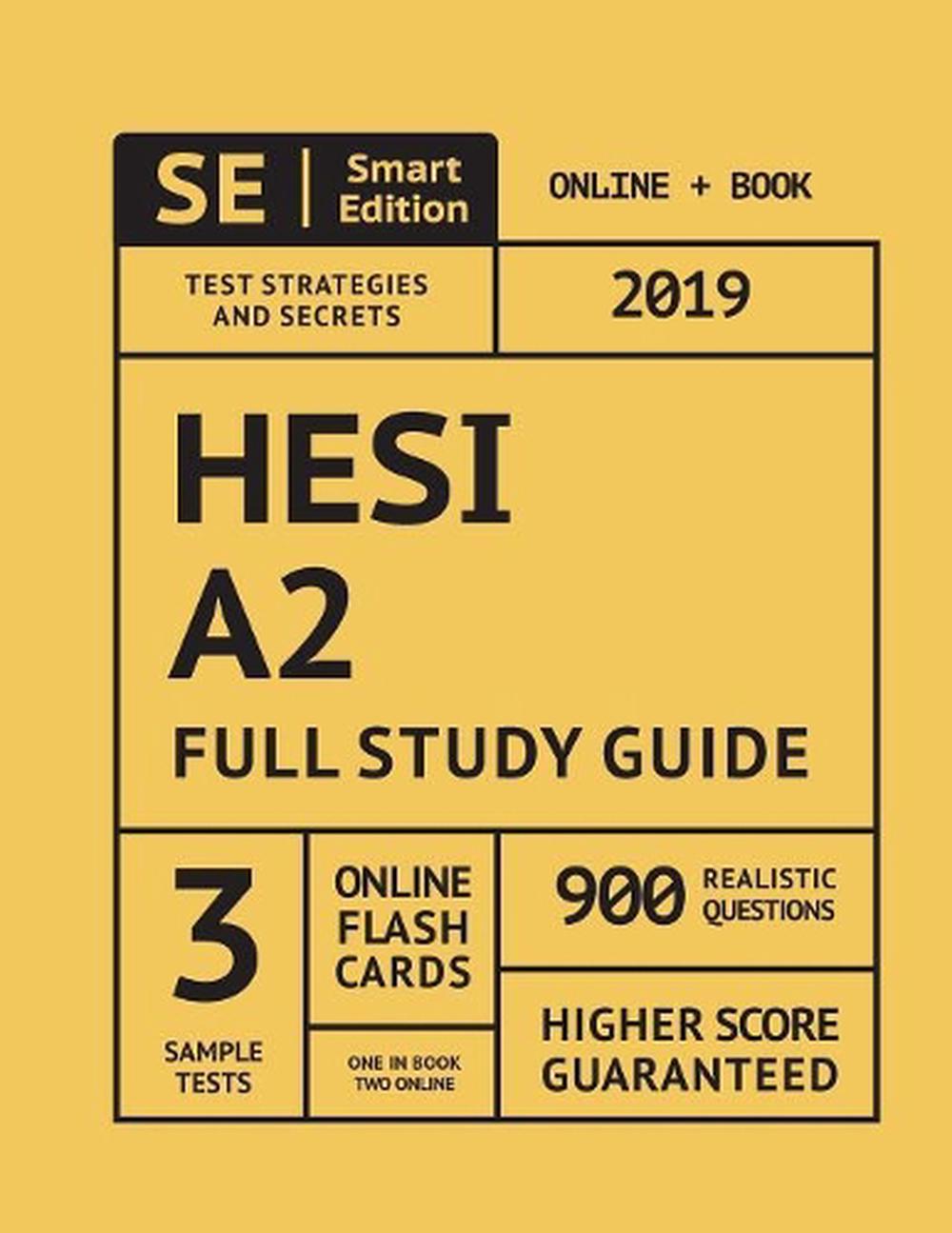 Hesi A2 Full Study Guide 2019 Complete Subject Review With 3 Full