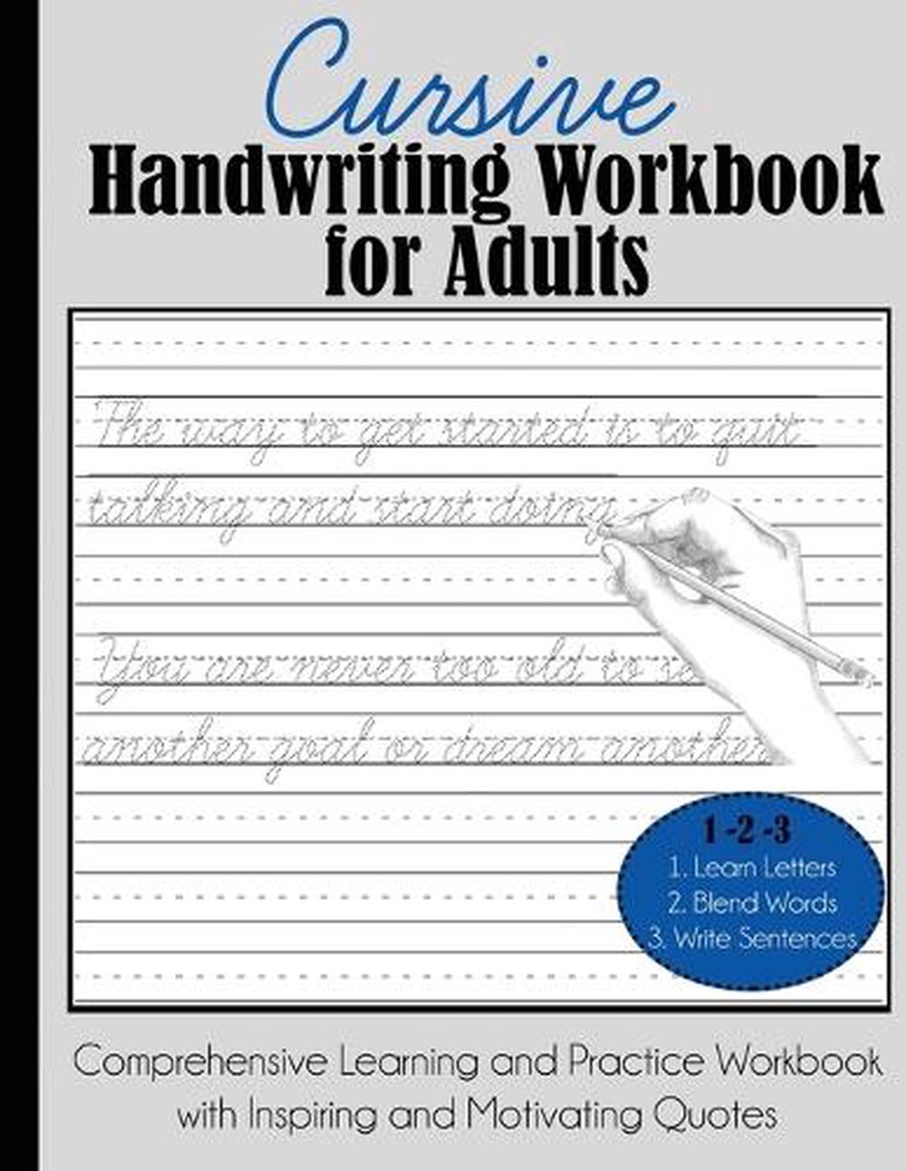 cursive handwriting practice workbook for adults pdf