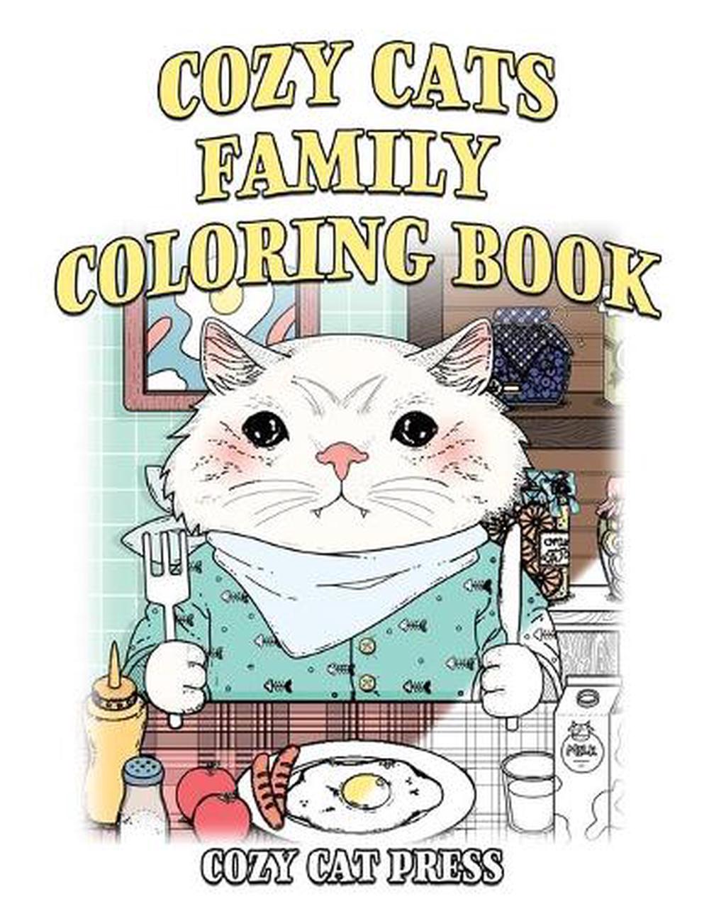  Cozy  Cats  Family Coloring Book  by Patricia Rockwell 