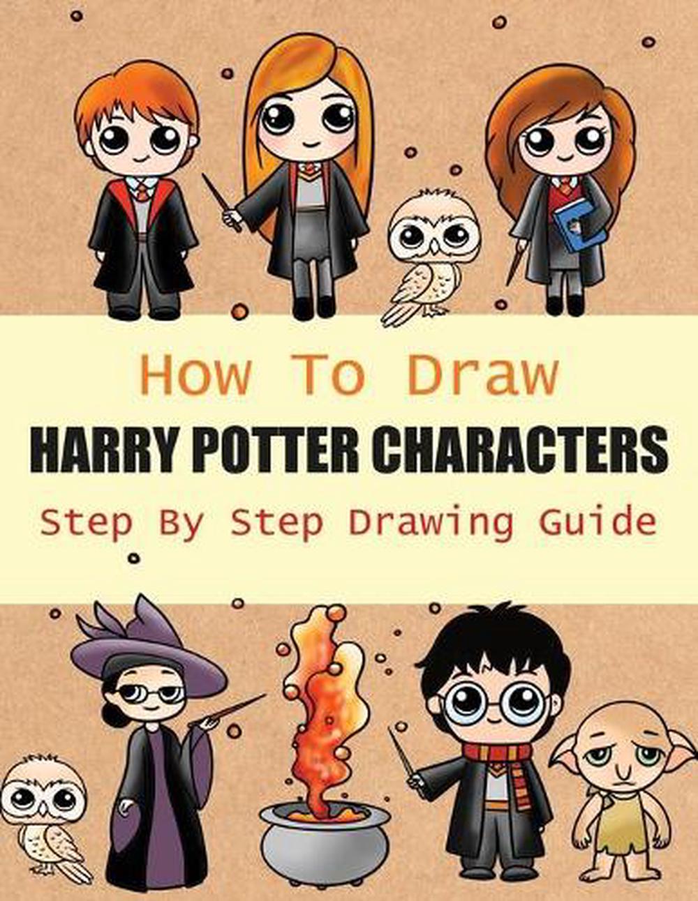 How to Draw Harry Potter Characters Step by Step 2In1 Coloring Book