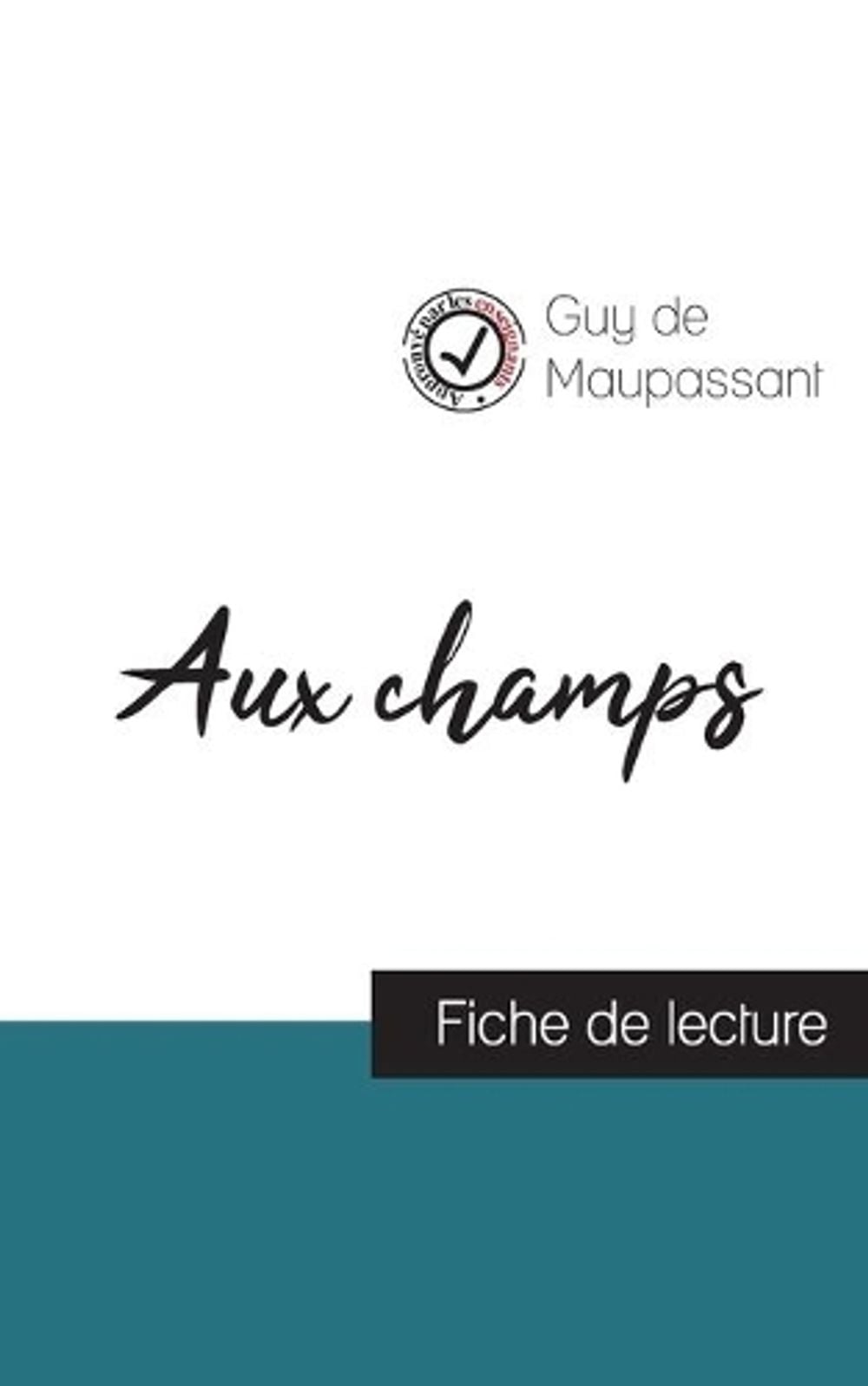 Au Champs Guy De Maupassant Pdf