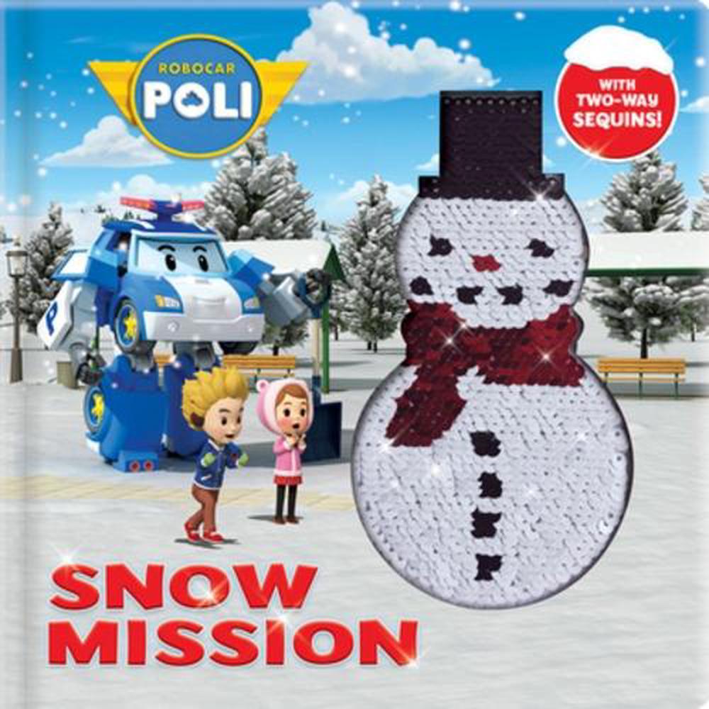 Robocar  Poli  Snow Mission With 2 Way Sequins English 