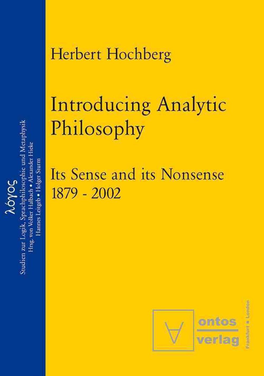 Analytic Philosophy Example