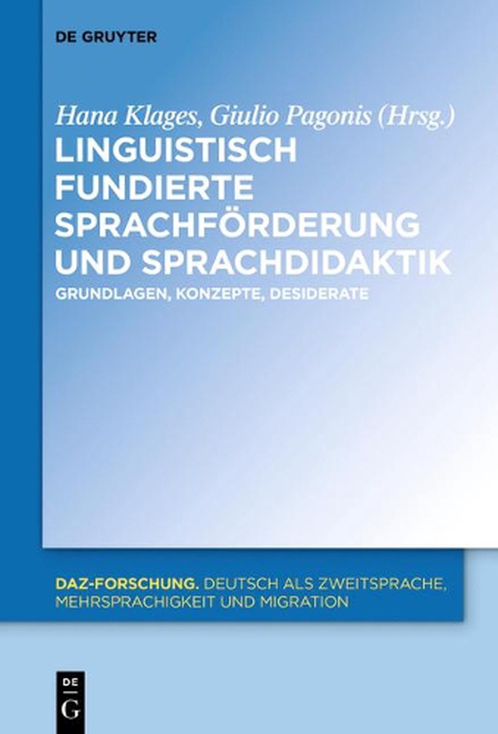 Linguistisch Fundierte Sprachf Rderung Und Sprachdidaktik (German ...