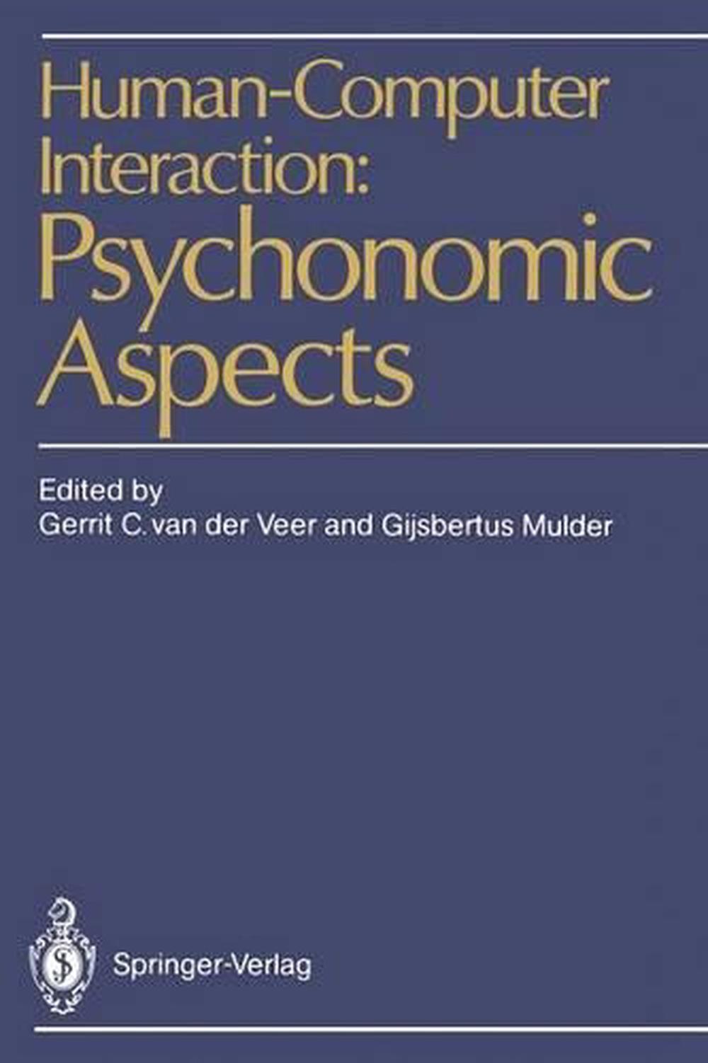 Human-Computer Interaction: Psychonomic Aspects (English) Paperback ...