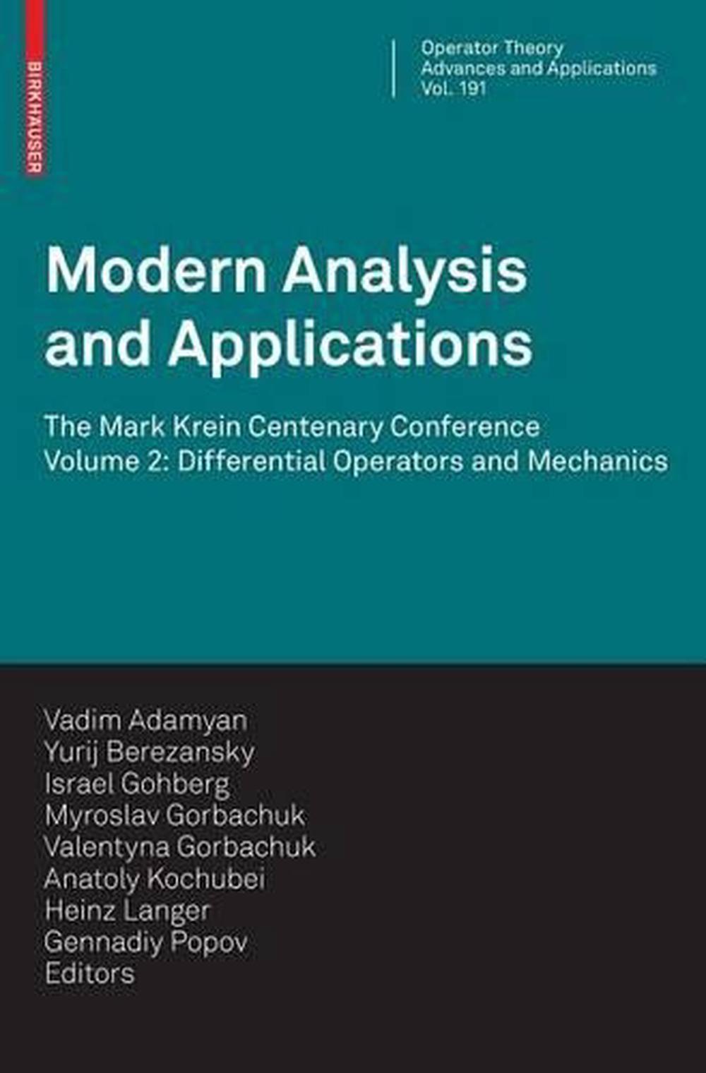 Modern Analysis and Applications The Mark Krein Centenary Conference