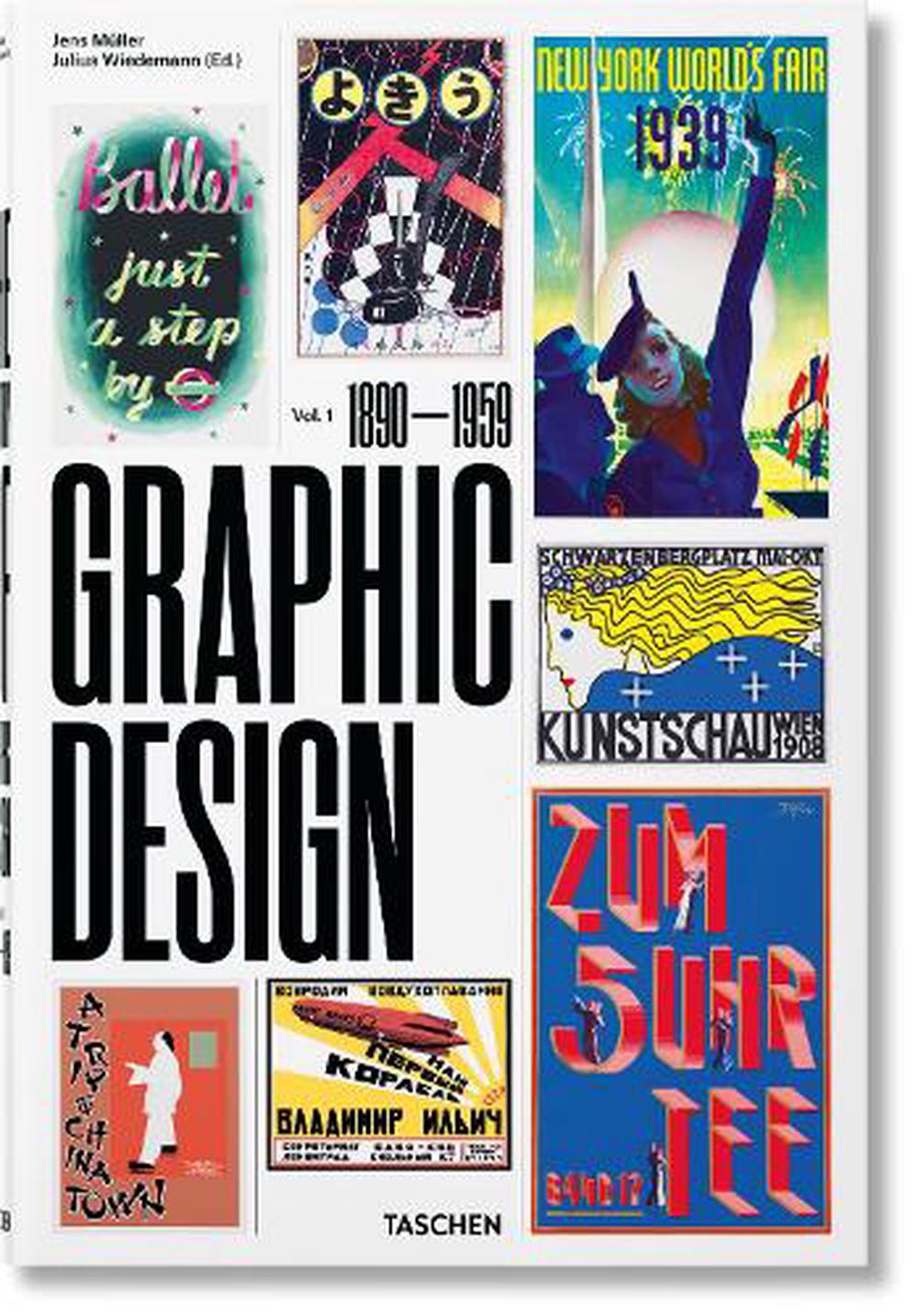 History Of Graphic Design: 1890-1959 By Jens Muller (German) Hardcover ...