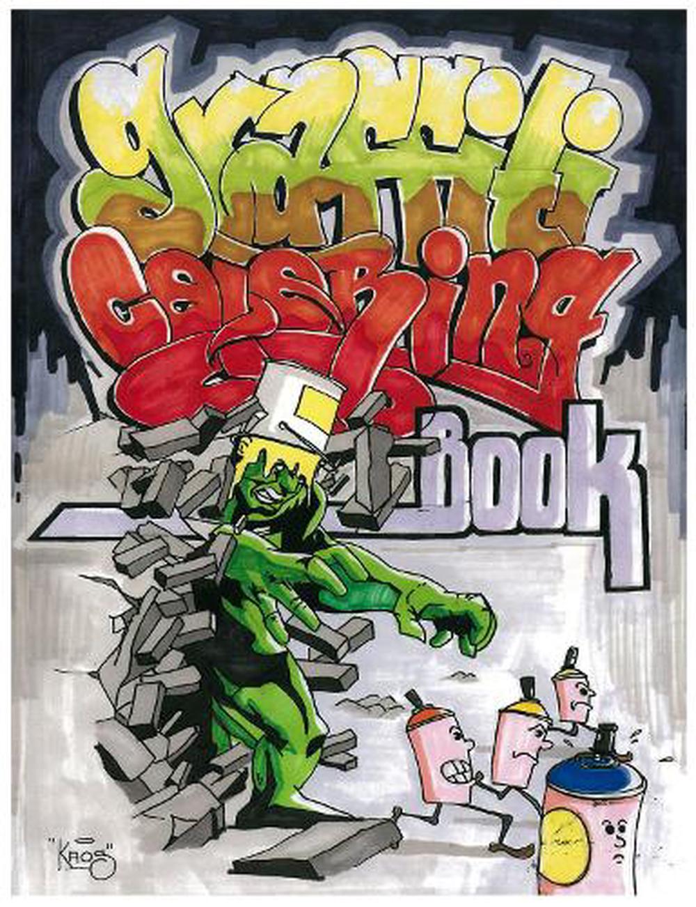 Graffiti Coloring Book by Uzi (English) Paperback Book Free Shipping