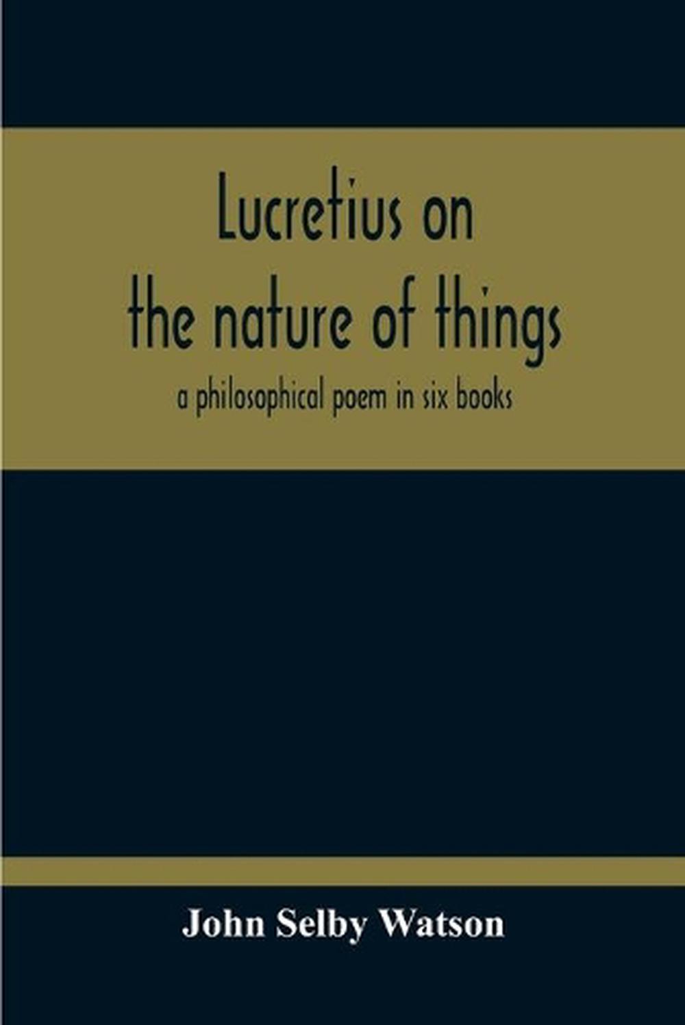 lucretius poem on the nature of things