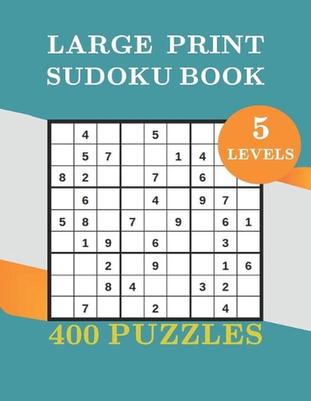 large print sudoku book two puzzle per page 5 levels easy medium hard very ebay
