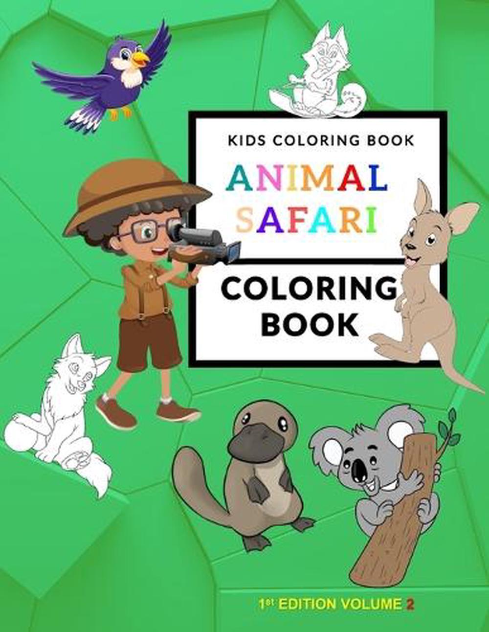 Animal Coloring Books for Kids Ages 8-12: 50 Fun Animals to Color Relaxing  for Pre-School (Paperback)