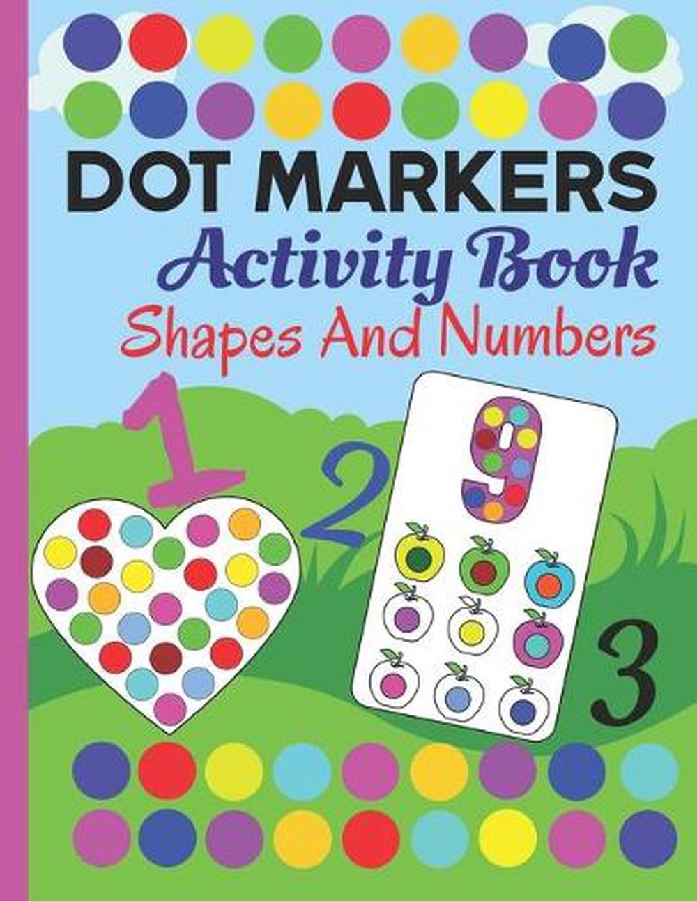 dot markers activity book numbers and shapes: do a dot daubers activity book sha-image