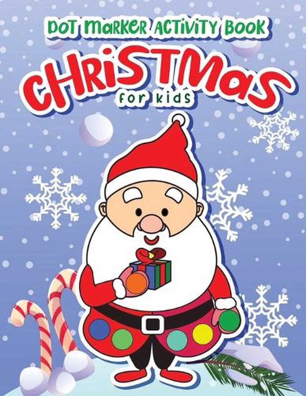 Dot Markers Activity Book Christmas: Dot a Page a day (Christmas) Easy Guided BI-image